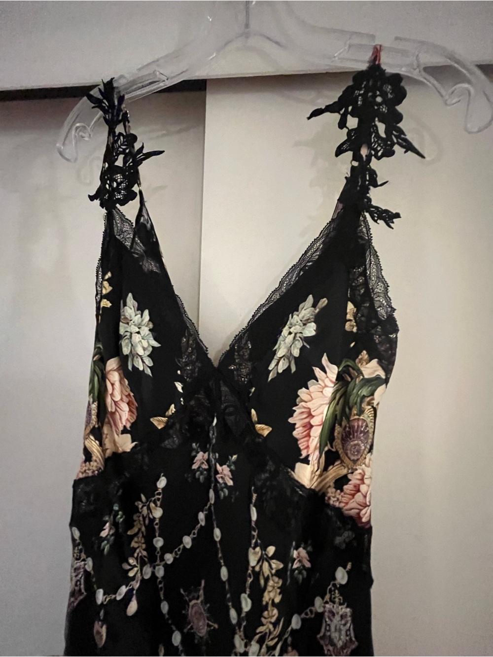Camilla Bias Silk V-Neck Maxi Slip Dress - Picture 8 of 8